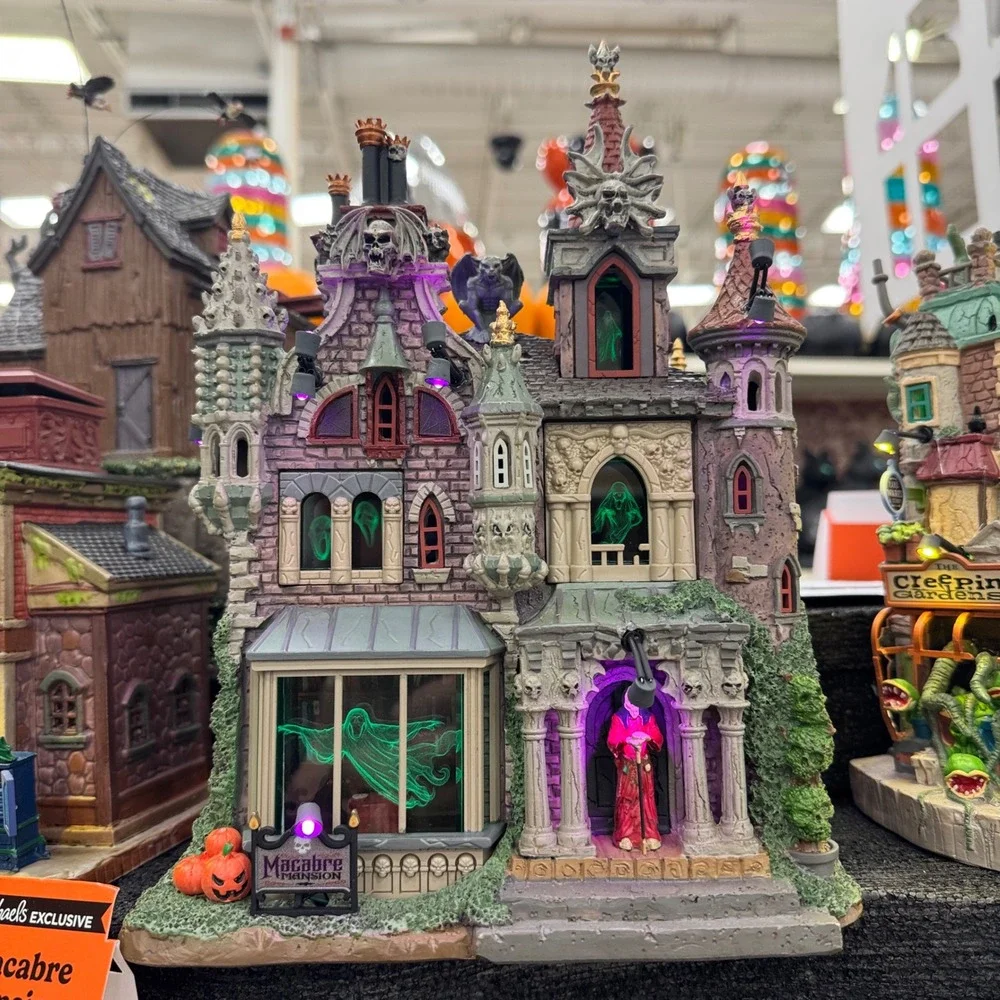 Lemax Macabre Mansion Spooky Town Lighted Halloween Village Michael's Exclusive
